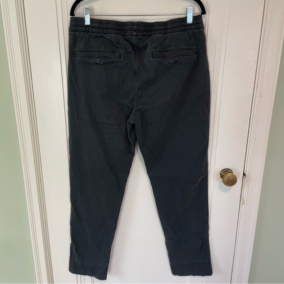 Abercrombie Men’s Draw String Stretch Linen Blend Gray Pants Size Large Short - Picture 3 of 3